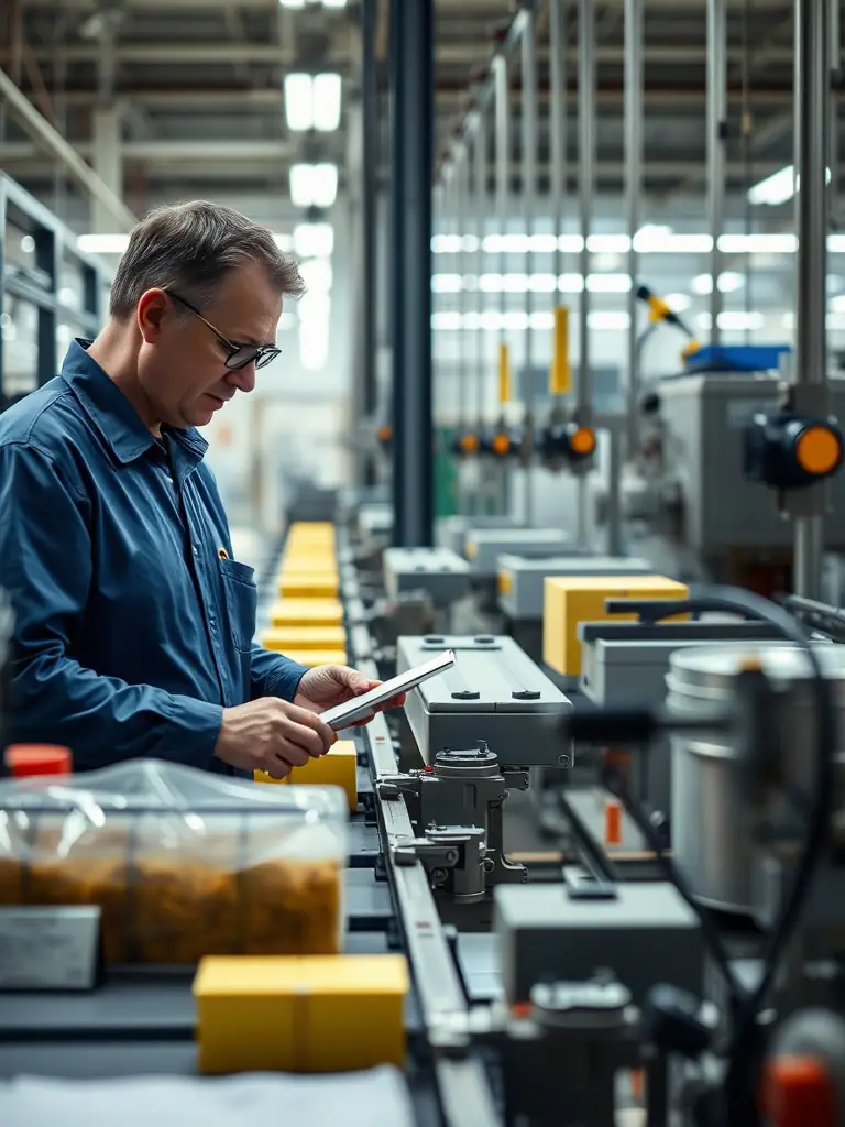 A quality assurance consultant auditing a manufacturing facility.